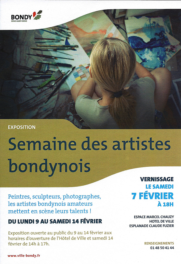 Affiche semaine artistes bondynois fb